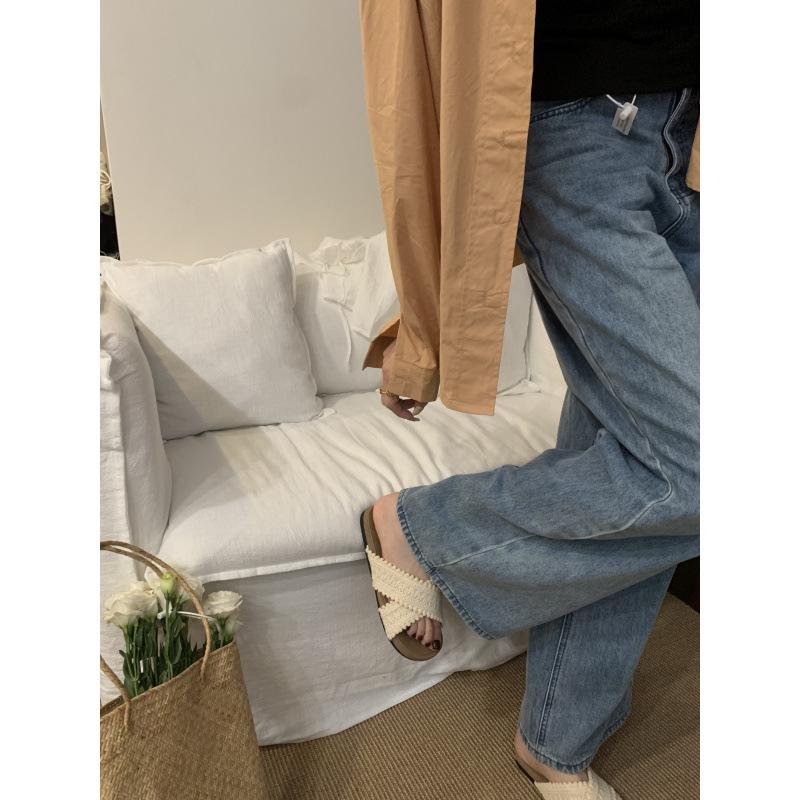 Sandal girl 2025 new summer retro ethnic fairy evening wind beach outside slippers