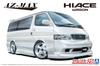 Aoshima Bunka Kyozaisha Vyladěná řada aut Toyota Azmax KZH100 Hiace 1999 Plastikový model 1/24 č.25
