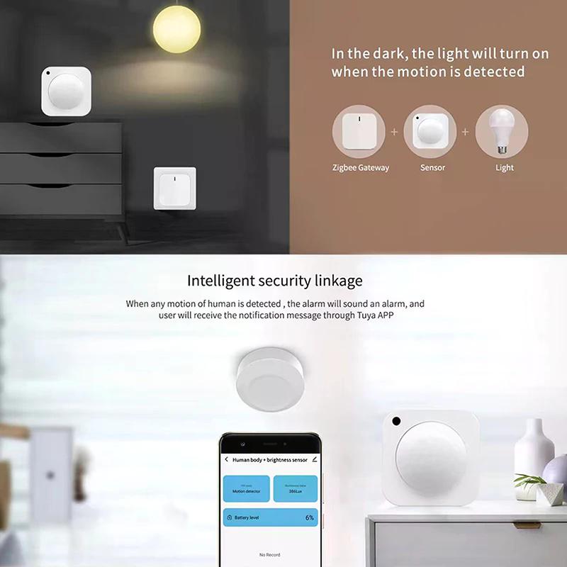 Wireless Smart Sensor Portable Tiny Temperature Humidity Monitor Compatible With Home Assistant
