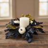 Simulated Maple Leaf Halloween Candle Wreath Artificial Wreath Ornament  Festival