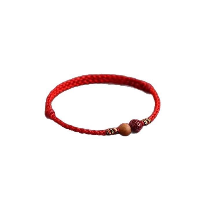 Zodiac Year Red String Bracelet & Anklet, Blessing Cinnabar Style, for Women & Men. Joy Red [Bracelet]