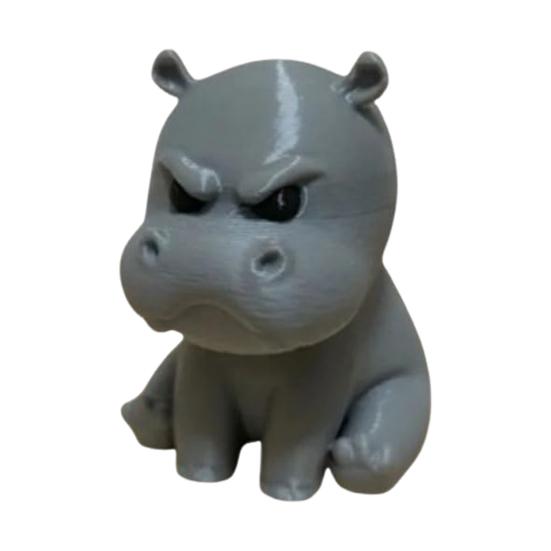 

Злой Бегемот Фигурка 3D-Печатная Фигурка Бегемота Украшение Настольный Друг Сердитый Бегемот Статуэтка серый