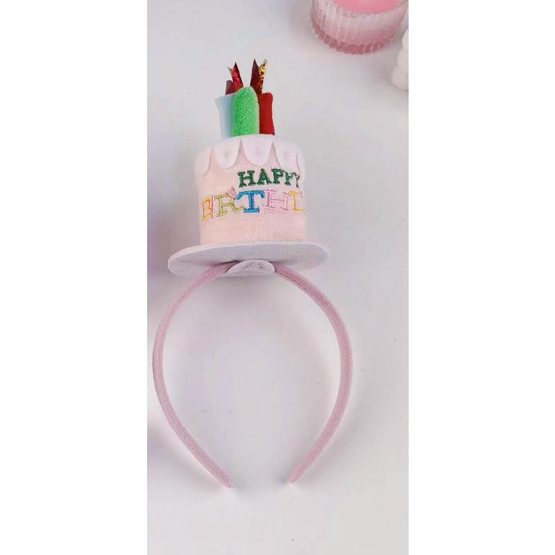 Princess Rhinestone Crown Birthday Hair Clip - Cute Top Hat Accessory for First Birthday Cake Party
