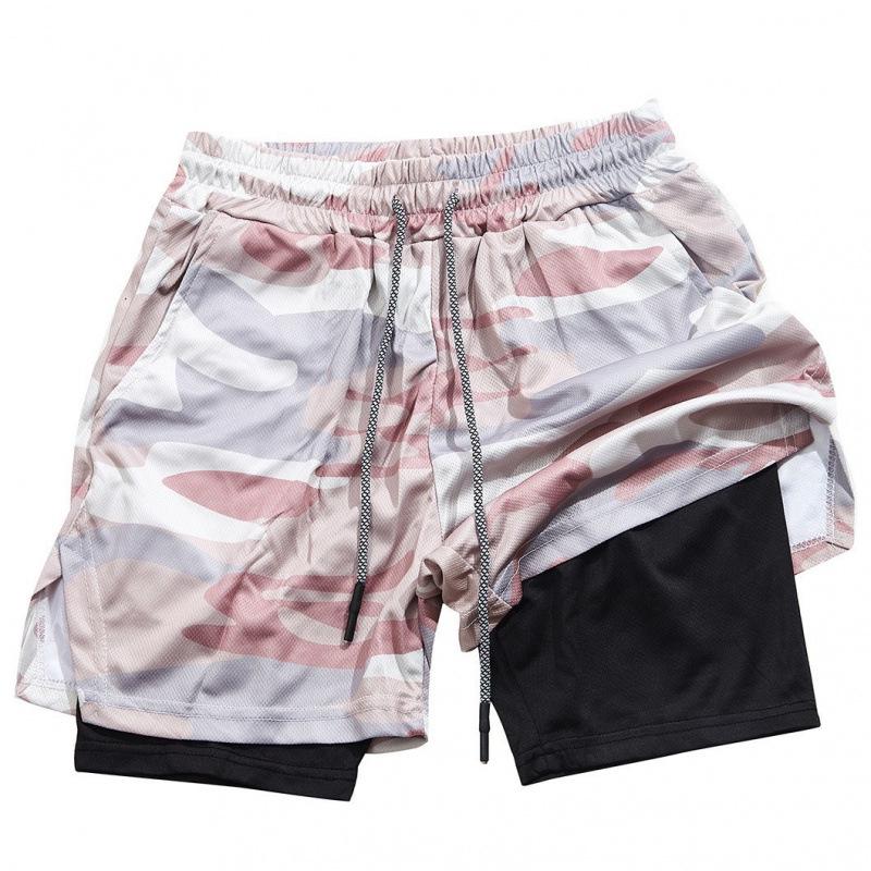 Summer Men's Casual Running Shorts - Multi-Pocket, Double Layer, Plus Size Fitness