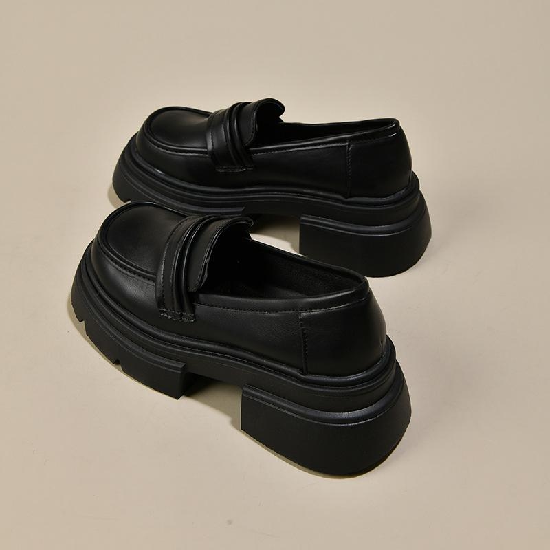 [Zhao Ruth of the Same Style] Platform-soled Loafers for Women's 2025 Spring Festival New Single Shoes with Height Increase 
