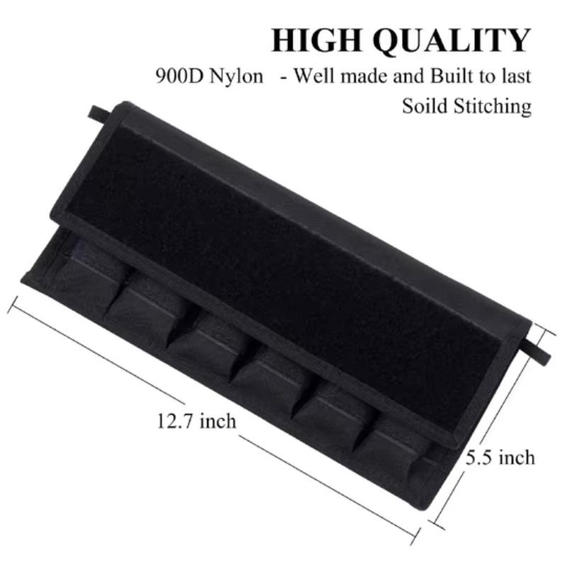 Outdoor Tactical Double-stack Magazine Bag with a 6-slot Durable Adjustable Storage Bag