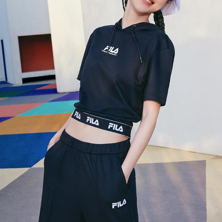 New FILA X Magic Stick SS23 Set In Sleeve T Shirt Women's Black F11W329112F-BK