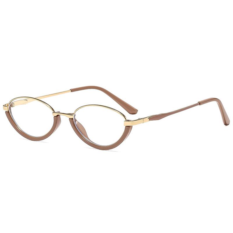 

Дизайн бренда Овальная полуободковая оправа Очки для дальнозоркости Фотохромные с защитой от синего света Компьютерные Женские очки для чтения +2.75 +3.0 +3.25 0