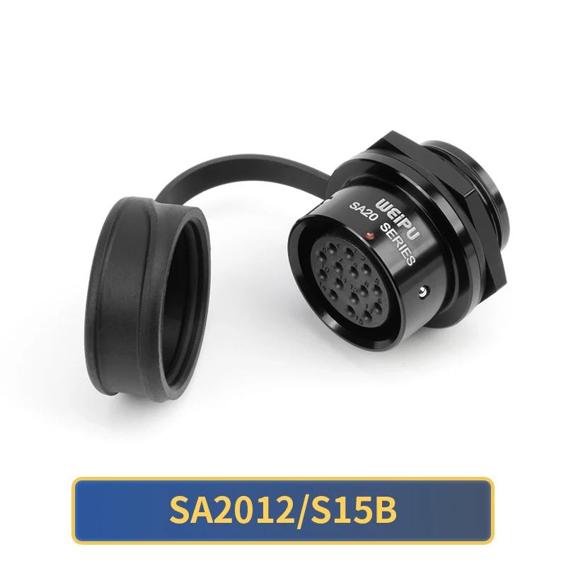WEIPU Waterproof Power Connector SA20 Series 2-15 Pin Male Plug Female Socket Panel Mount Aviation Connector Electrical Systems