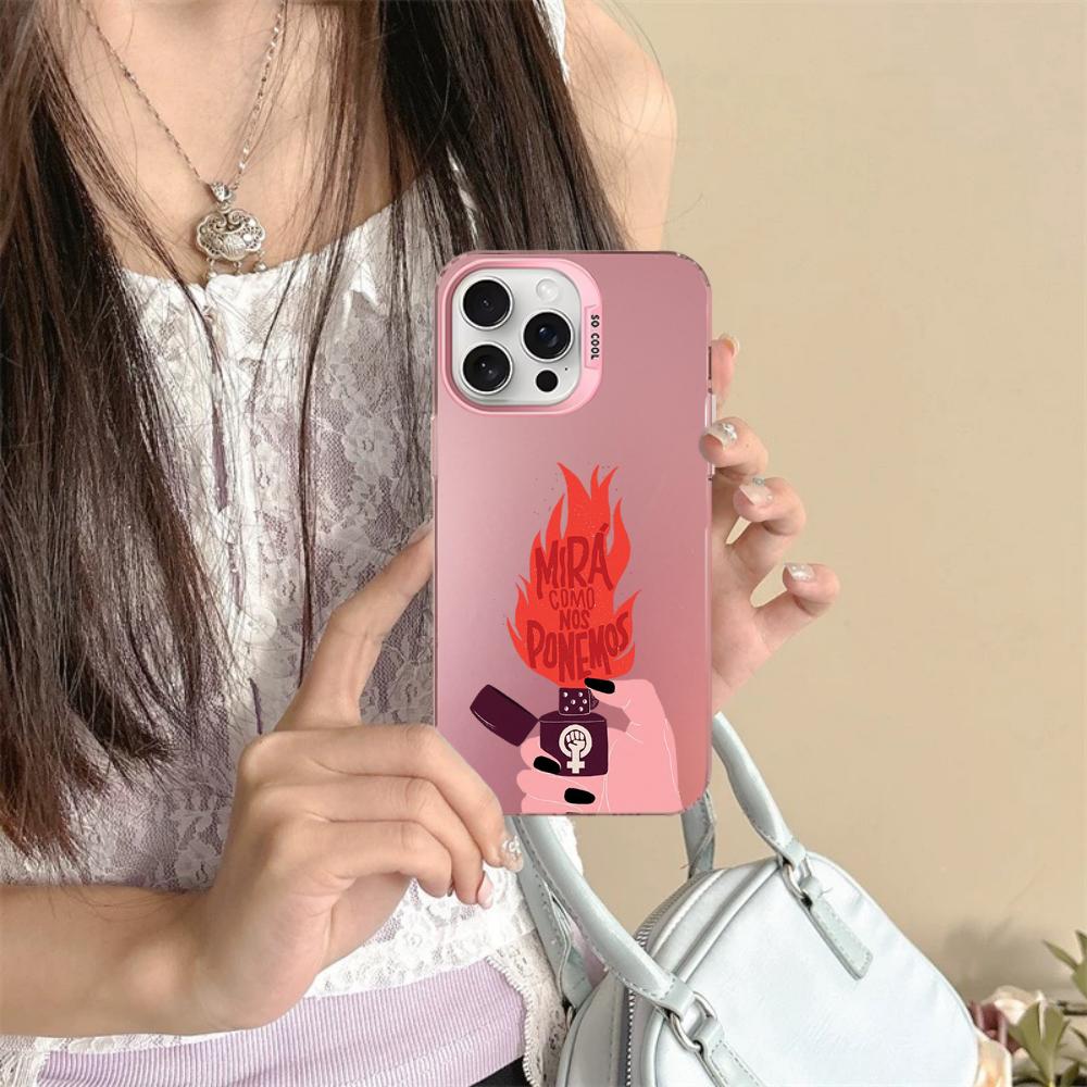 Feminist Feminism Aesthetics Girl Power Phone Case For iPhone16 15 14 13 12 11 Pro Max X XR 8 7 Plus Matte Shockproof Back Cover