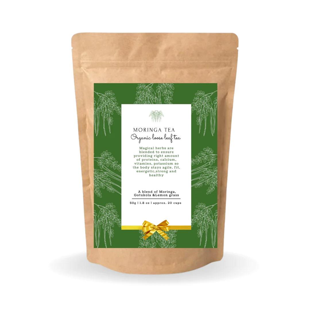 

Anaghaya Natural Moringa Tea Blend of India s Superfood Morninga, Lemon Grass, Gotukola, Supports Immunity, 100% Natural Ingredients 50gm 50gm