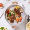 Functional Nonstick Barbecue Tray Efficient Aluminum BBQ Frying Pan Round Grill Tray For Home Kitchens And Outdoor Use