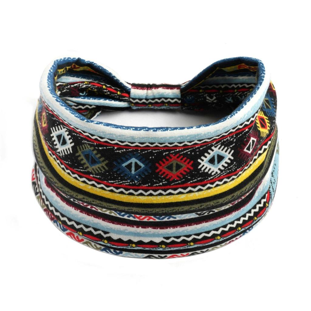 Women's Wide Retro-Style Elastic Sports Headband - Yoga & Hair Accessory