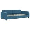VidaXL Lit de jour avec matelas bleu 90x200 cm velours 3196904