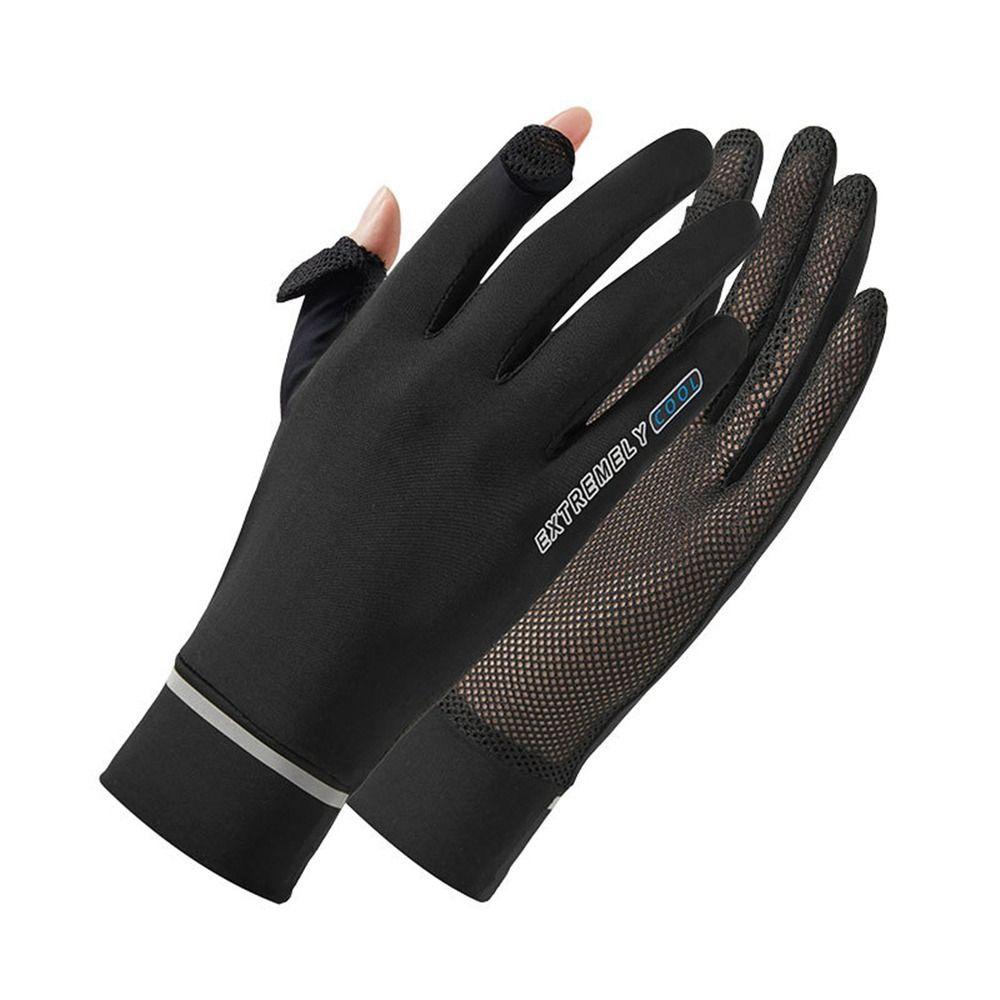 Touch Screen Sunscreen Gloves Thin Anti-UV Gloves Fashion Cycling Gloves  Cycling Driving Running