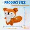 1set Fox Crochet Set for Beginners,Include Step-by-Step Video Tutorials(Accessories In Random Color)