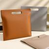 PU Leather Business File Holder Large Capacity Slim Tote Bag Luxury Tablet Bag  Office Organizer