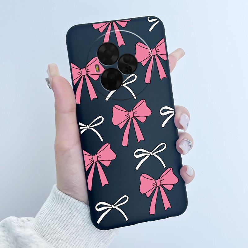 For TCL NxtPaper 60 Ultra Case Luxury Cute Love Rabbit Funny Black Matte Soft TPU Back Cover For Nxt Paper 60 Ultra Phone Case