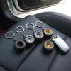 1pc PVC Soft Rubber Tire Keychain Car Decoration Auto Accessory Vehicle Key Ring Pendant Gift For Men