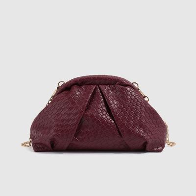 Damen Retro und Einfache Große Kapazität Falten Wolkenförmige Clutch Handtasche