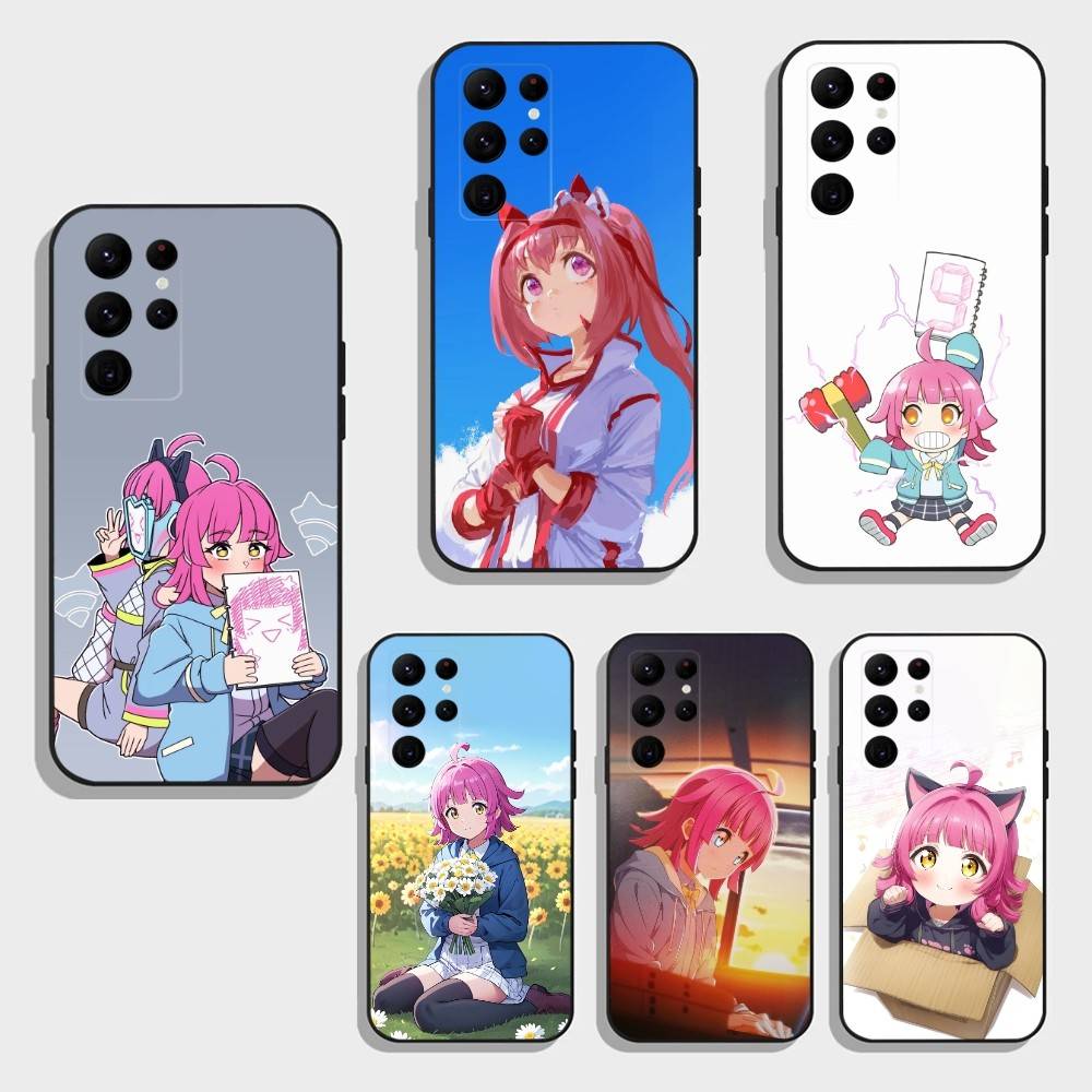 Love Live Tennoji Rina Phone Case For Samsung S26,S25,S24,S23,S22,S21,S20,Ultra,Plus,FE Black Soft Cover