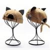 Adjustable Cat Ears Brimless Hat Cute Woman's Landlord Hat Simple Bucket Cap  Casual Wear