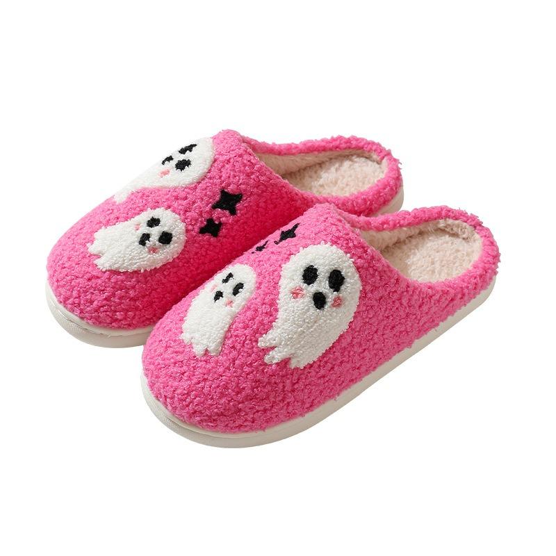 New Ghost Cotton Slippers Women's Home Indoor Non-slip Home Halloween Slippers Winter