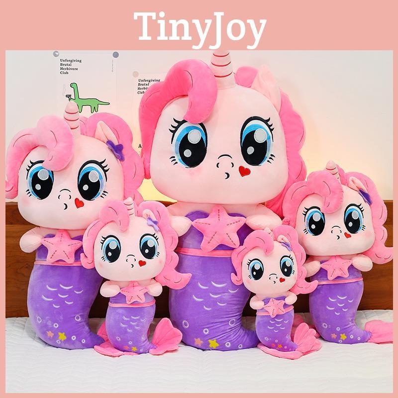 Plush Toy Mermaid Pony Horse Doll Stuffed Animal Pp Cotton Cartoon Gift Decor