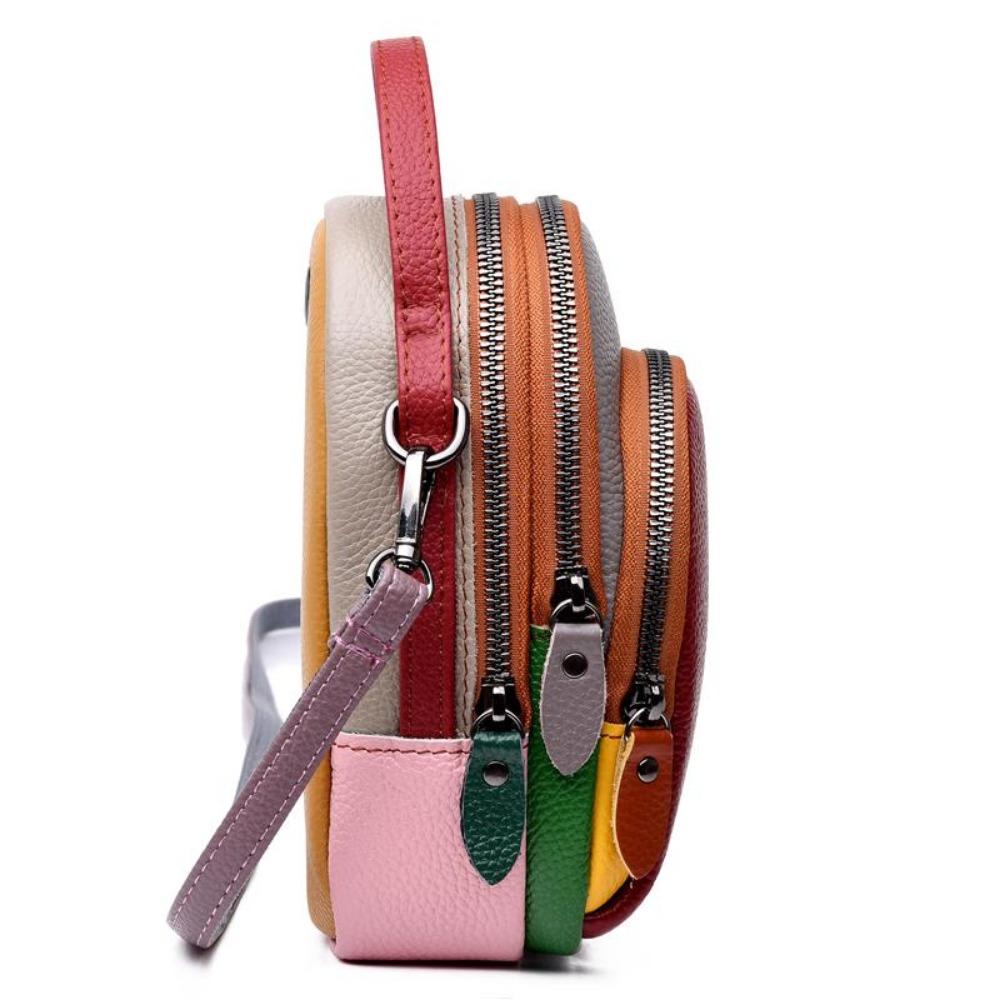 Dámská kabelka Barva Pravá kůže Taška přes rameno Móda Luxusní Dámská taška Messenger Taška Designer Mini Tašky a peněženky na mobilní telefon