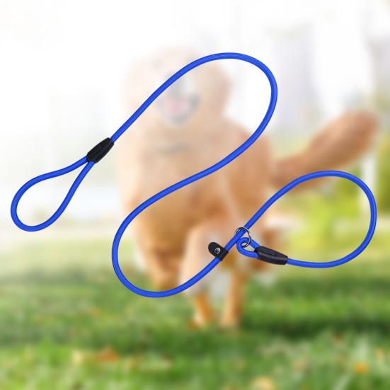 Yousheng Strong Slip Lead Dog Leash Adjustable Loop High-density Nylon Braided Rope Vibrant Color Training Leash for Large Medium Small Dogs