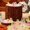 10 / 20pcs Luminous Multicolor Halloween Mini Resin Ghost Glow in The Dark Miniature Ghost Figurines Tiny Ghost Ornaments