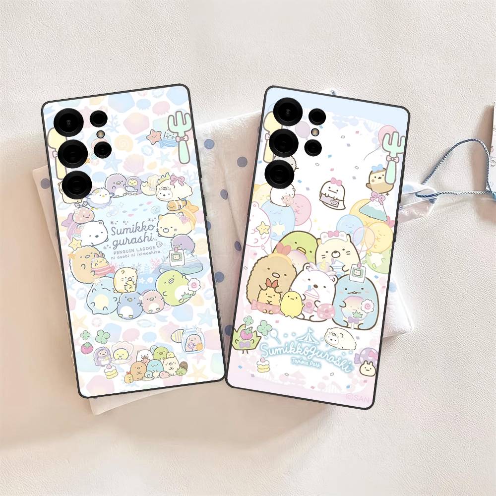 Anime S-Sumikko G-Gurashi Phone Case For Samsung S 24 fe 25 Ultra plus 20 lite 21 30 22 23 24 22 Ultra 5G Fundas