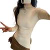 Real Shot Women's Slim Fit High-Collar Long Sleeve T-Shirt - Autumn/Winter 2026 Collection