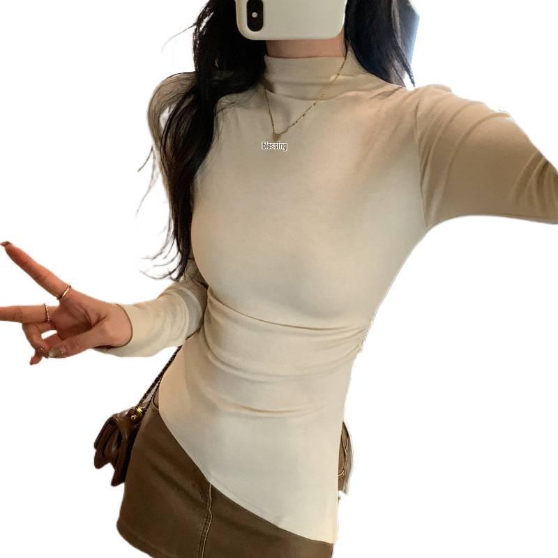 Real Shot Women's Slim Fit High-Collar Long Sleeve T-Shirt - Autumn/Winter 2026 Collection