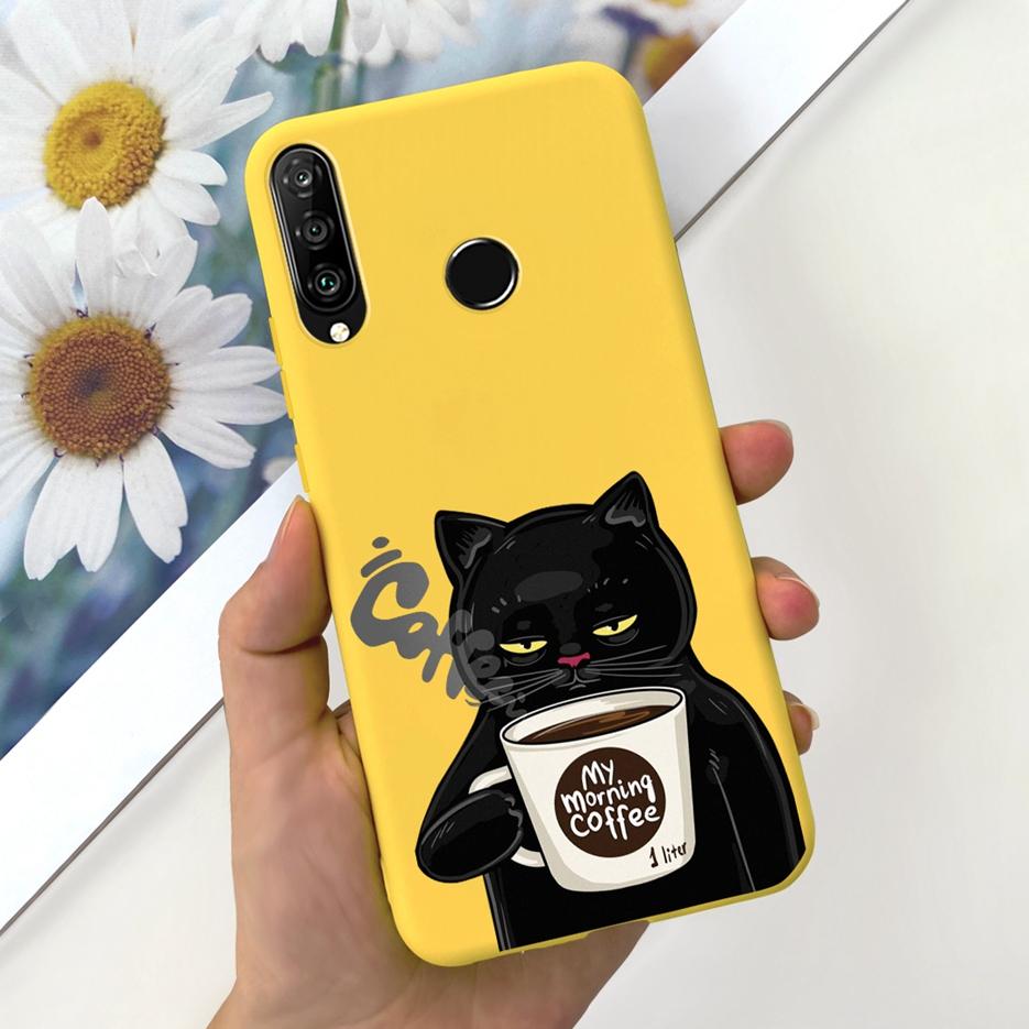For Huawei P30 Lite Case Cute Fashion Carton Cover Soft Silicone Phone Case For Huawei P30 Pro P 30 Lite P30Lite Back Cover Bags