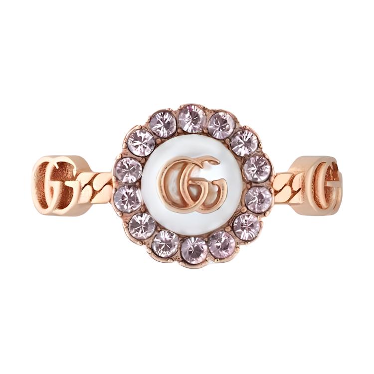 Gucci Logo Fashion Jewelry Metal Ring Women rings Gold 702585I98755570 S