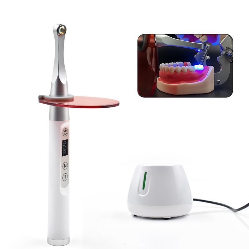 Lampe à polymériser dentaire sans fil avec détecteur de caries 1 S Polymérisation à large spectre 7 modes Lampe à polymériser pour résine