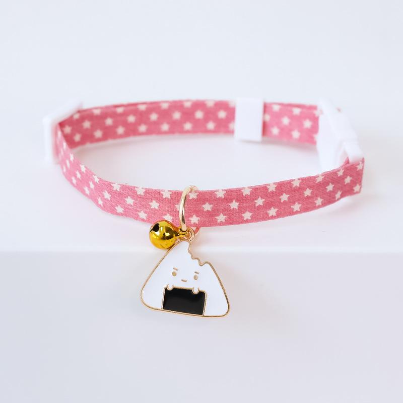 Ins fresh style Cat Collar Safety Breakaway Small Dog Tie Adjustable Necklace Strap for Puppy Kittens pet cats neck with bell