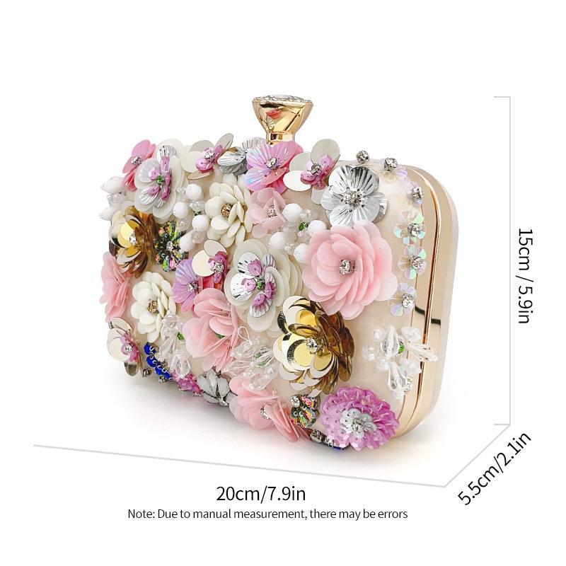 2025 Women New Clutch Elegant And Fashionable Evening Bags Floral Party Wedding Chain Dinner Handbags Banquet Lady Purse