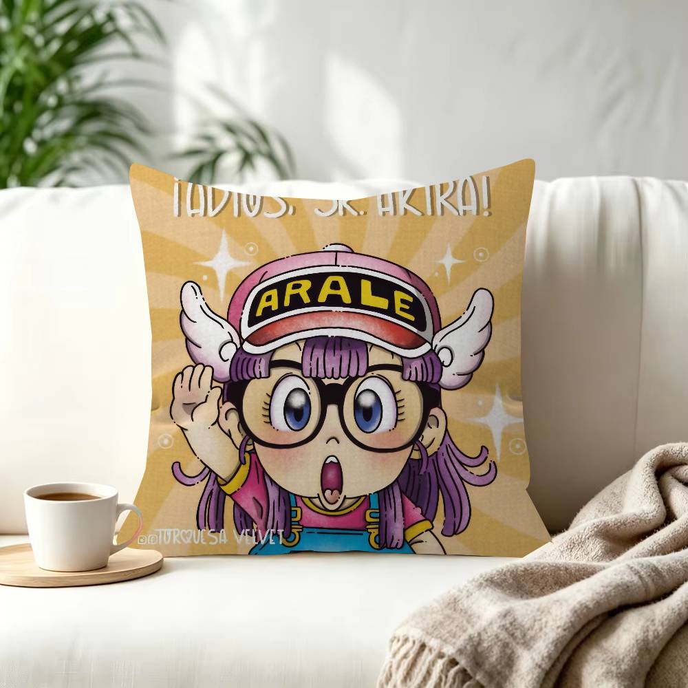 Dr Slump  ANIME  Cushion Cover Pillowcase Upholstery Sofa Throw Pillow Home Decor Pillowcas