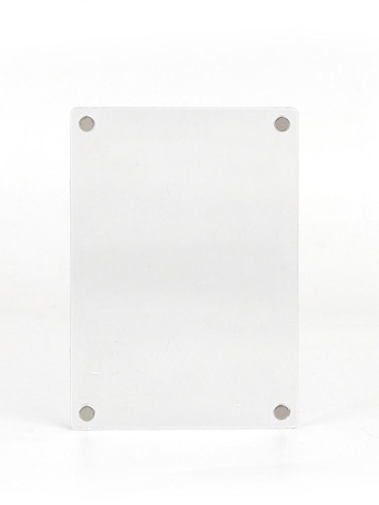 

1 Магнитная фоторамка для холодильника Polaroid 3 дюйма, Креативный прозрачный акриловый магнит, Собери сам, Подставка для демонстрации фотографий чистый