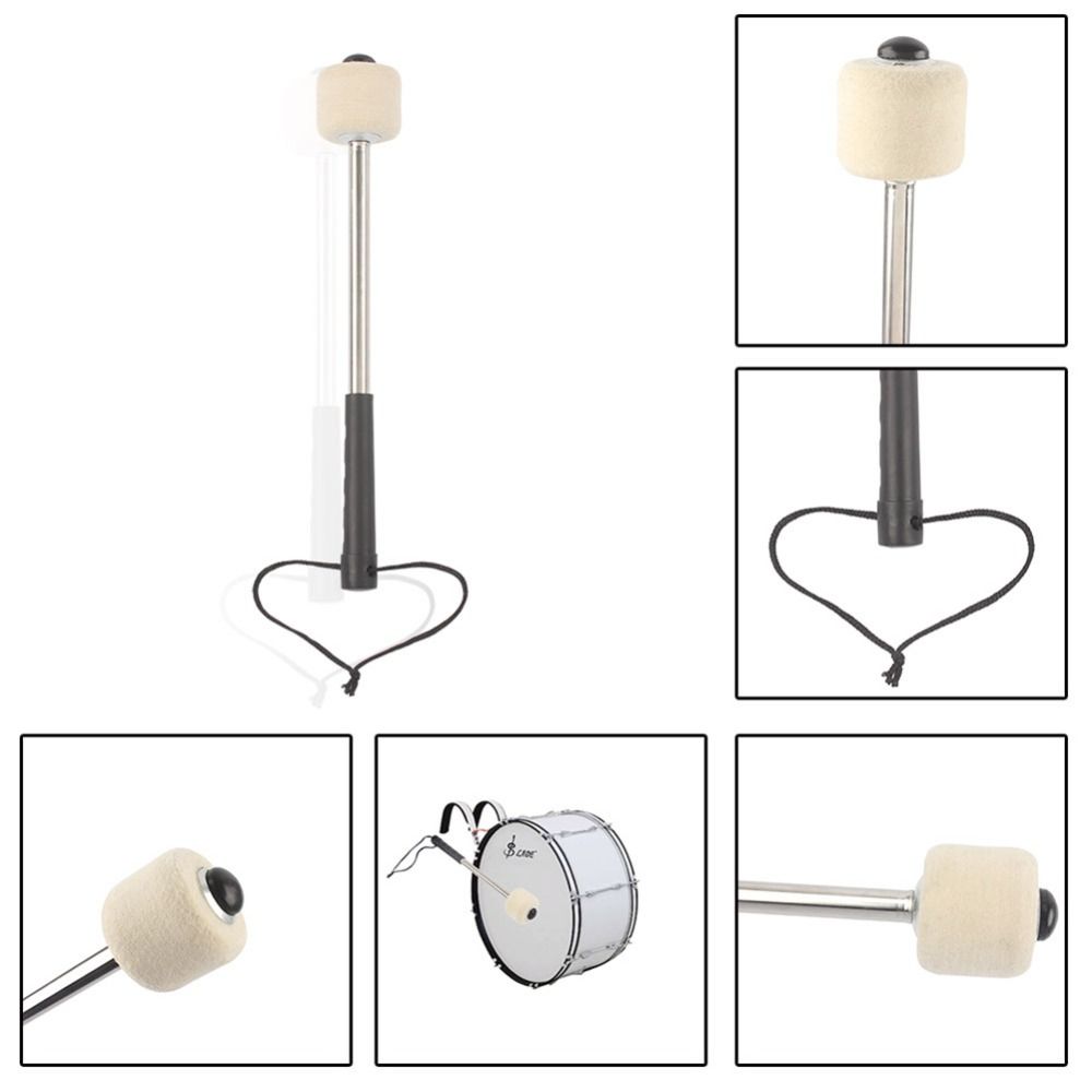 1Pc Ergonomics Handle Metal Drum Stick Stainless Steel Instrument Sticks  For Beginners