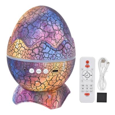 Dinosaur Egg Star Projector Adjustable Angle White Noise Bluetooth Night Light Projector with