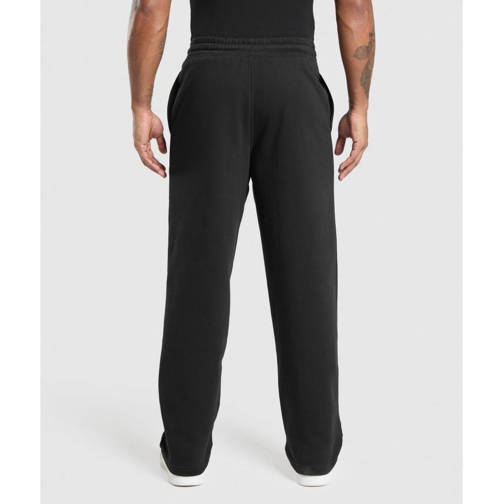 Gymshark Varsity Straight Leg Joggers Black A2c6b Bb2j