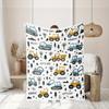 1 Stück Spaß-Bagger-Print-Decke für Jugendliche - Weiches Flanell, Ganzjahres-Kuscheldecke mit „Let'S Go Vroom!“""" Design, Maschinenwaschbar, Perfekt f"""