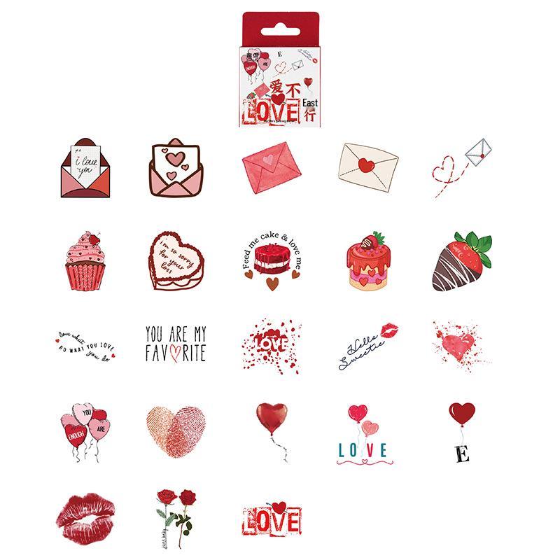 

Jilü Yiniu Love is Not Alone Series: Instagram Style Planner Stickers for Diaries and Albums