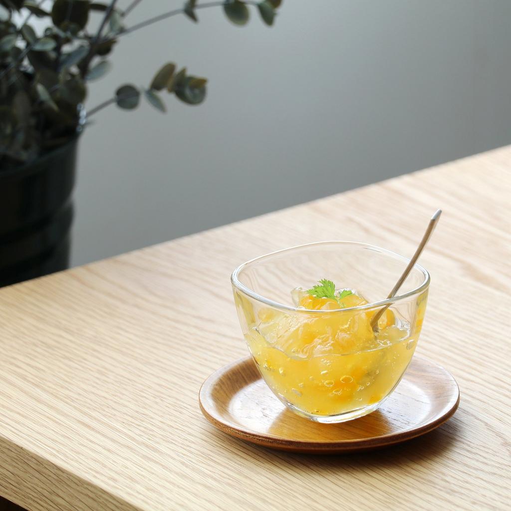 ADERIA Plain Square Glass Bowls (6 Pieces) - Made In Japan. Ideal for Salads, Desserts, and Sweets. Perfect for Single Diners, Couples, or Even for Se