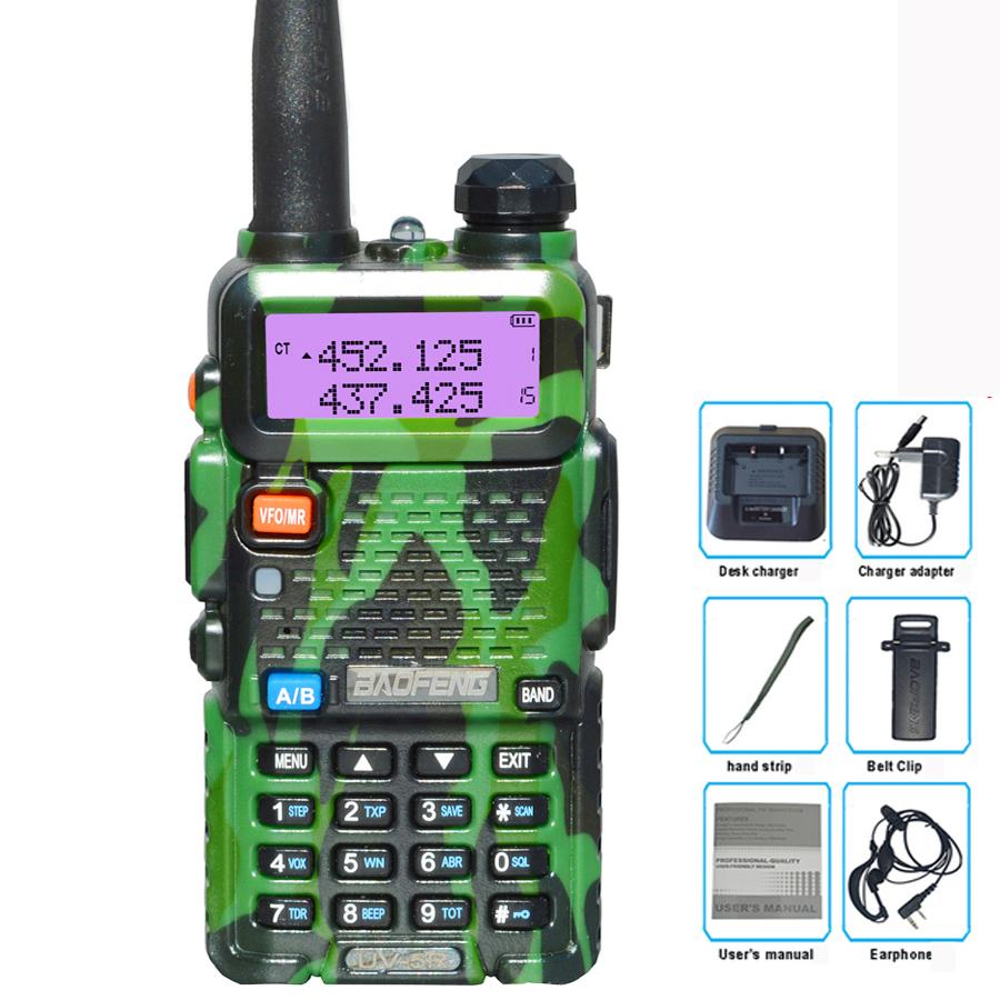 BaoFeng Walkie Talkie UV-5R Two Way CB Radio 5 Colors Bao Feng UV5R 128CH 5W VHF UHF 136-174Mhz & 400-520Mhz