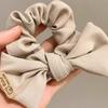 Ruffle Puff Hair Loop Vintage Bow Ponytail Strap Fashion Korean Headwear  for Meatball Head