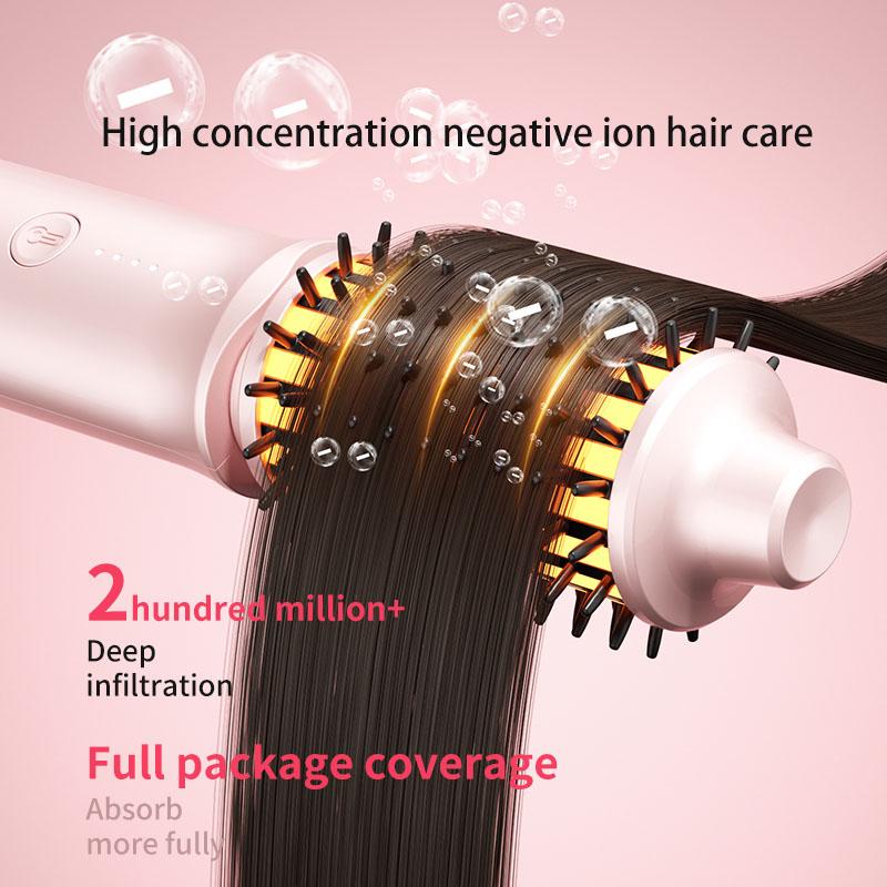 Charging Wireless Hair Curler 2 In 1 Straightening Curling Comb Portable Fluffy High Cranial Top Hair Styling Tool